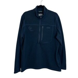Stio Gannett Peak 1/2 Zip Fleece Pullover Size XL Dark Blue‎ Gorpcore Outdoor